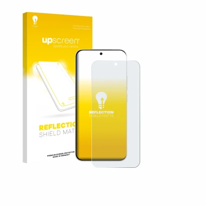 Face avant d’un emballage produit avec le logo de la marque upscreen. À côté, l’appareil Vivo iQOO Z11 est représenté avec la 
