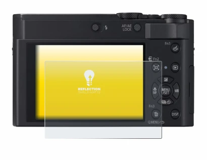 Image de l'appareil Panasonic Lumix DC-TZ300 avec une grande variété de protections d'écran.