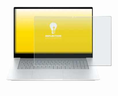 Image de l'appareil HP OmniBook X 17-de0776ngx avec une grande variété de protections d'écran.