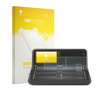 Face avant d’un emballage produit avec le logo de la marque upscreen. À côté, l’appareil Allen&Heat Avantis est représenté ave