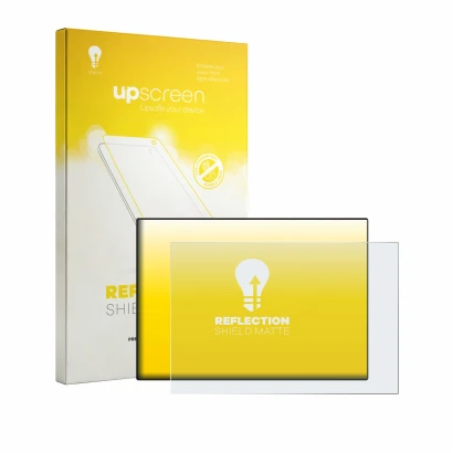 Face avant d’un emballage produit avec le logo de la marque upscreen. À côté, l’appareil CrossControl CCpilot V700 est représe