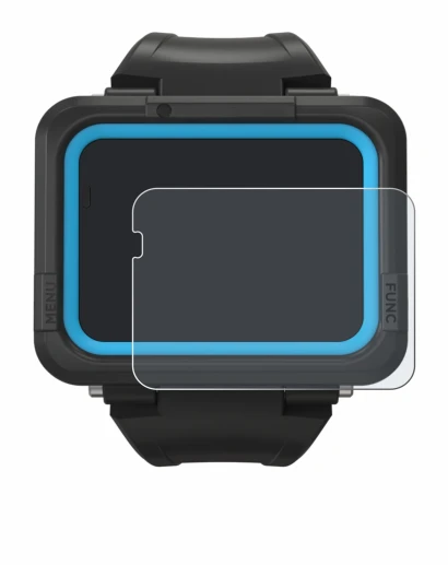 Image de l'appareil Shearwater PEREGRINE dive computer avec une grande variété de protections d'écran.