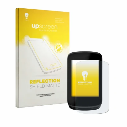 Face avant d’un emballage produit avec le logo de la marque upscreen. À côté, l’appareil Magene C606 V2 est représenté avec la