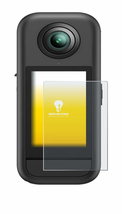 Image de l'appareil Akaso 360 avec une grande variété de protections d'écran.