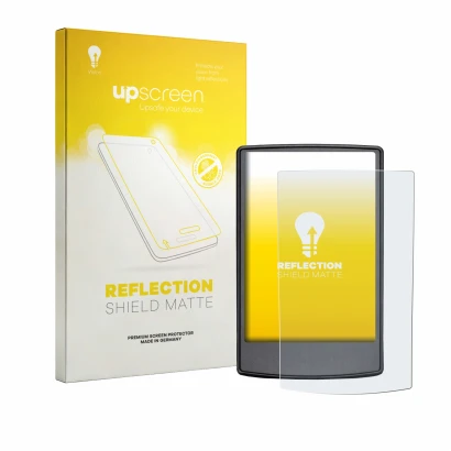 Face avant d’un emballage produit avec le logo de la marque upscreen. À côté, l’appareil Engwe Engine Pro 3.0 Boost est représ