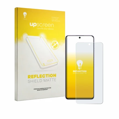 Face avant d’un emballage produit avec le logo de la marque upscreen. À côté, l’appareil Oukitel C26 est représenté avec la pr