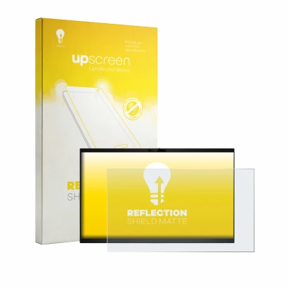 Face avant d’un emballage produit avec le logo de la marque upscreen. À côté, l’appareil Dell Pro 24 E2426HB est représenté av
