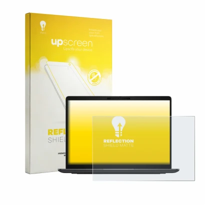 Face avant d’un emballage produit avec le logo de la marque upscreen. À côté, l’appareil Dell Pro 7 Series 13 P713260 est repr