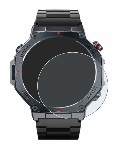 Image de l'appareil Jugeman V20 1.43" avec une grande variété de protections d'écran.