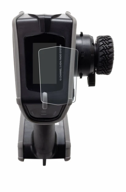 Image de l'appareil Spektrum DX Rugged Plus avec une grande variété de protections d'écran.