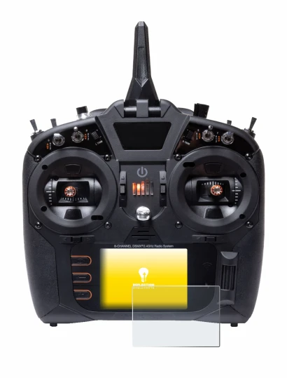 Image de l'appareil Spektrum NX8 Plus avec une grande variété de protections d'écran.