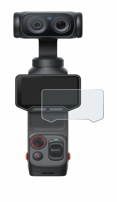 Image de l'appareil Insta360 Luna Ultra avec une grande variété de protections d'écran.