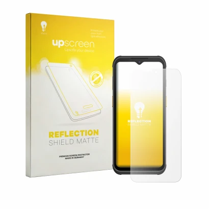 Face avant d’un emballage produit avec le logo de la marque upscreen. À côté, l’appareil Werock Rockscan A260 est représenté a
