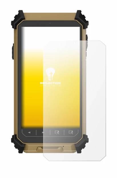 Image de l'appareil DT Research DT361DM (portrait) avec une grande variété de protections d'écran.