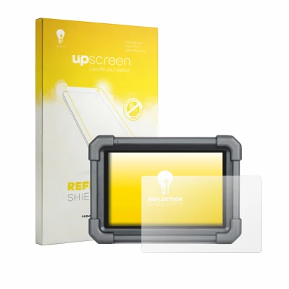 Face avant d’un emballage produit avec le logo de la marque upscreen. À côté, l’appareil Launch X-431 Pro TT est représenté av