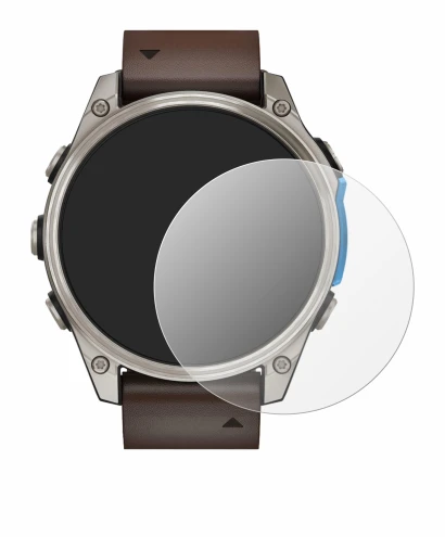 Image de l'appareil Garmin D2 Mach 2 (47 mm) avec une grande variété de protections d'écran.