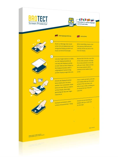 Face arrière d’un emballage produit avec le logo de la marque BROTECT