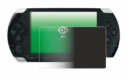 Image de l'appareil Sony PSP 1000 avec une grande variété de protections d'écran.