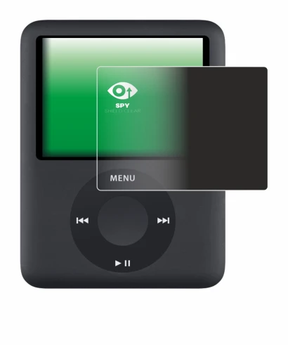 Image de l'appareil Apple iPod nano (3ème Gen.) avec une grande variété de protections d'écran.