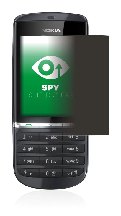 Image de l'appareil Nokia Asha 300 avec une grande variété de protections d'écran.