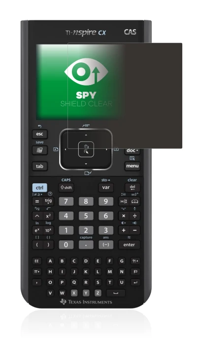 Image de l'appareil Texas Instruments Nspire CX CAS avec une grande variété de protections d'écran.