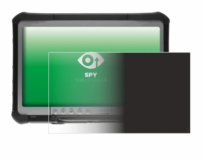 Image de l'appareil Panasonic Toughbook CF-D1 avec une grande variété de protections d'écran.