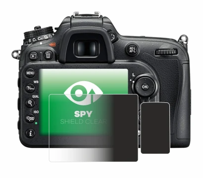 Image de l'appareil Nikon D7200 avec une grande variété de protections d'écran.