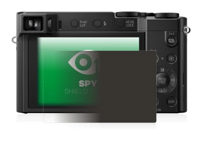 Image de l'appareil Panasonic Lumix DMC-TZ100 avec une grande variété de protections d'écran.