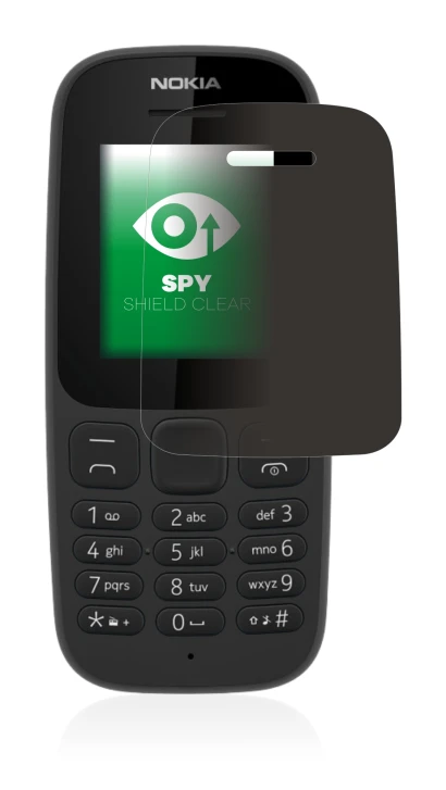Image de l'appareil Nokia 105 2017 avec une grande variété de protections d'écran.