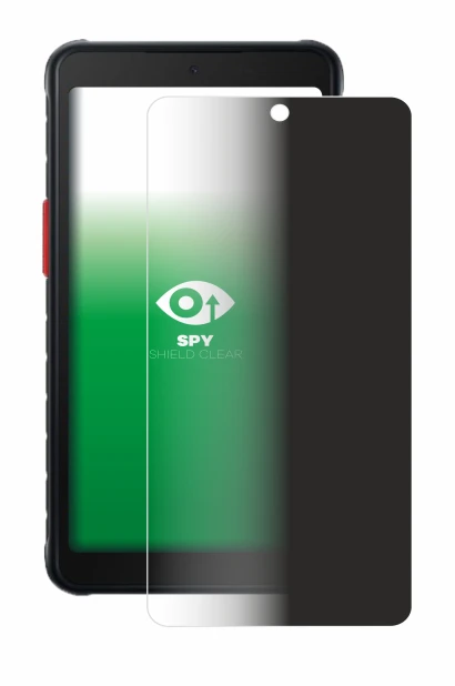 Image de l'appareil Samsung Galaxy XCover 5 avec une grande variété de protections d'écran.
