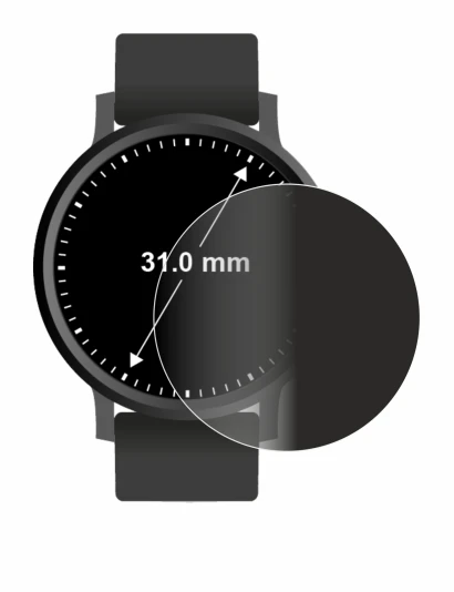 Image de l'appareil Circulaire Displays (ø: 31 mm) avec une grande variété de protections d'écran.