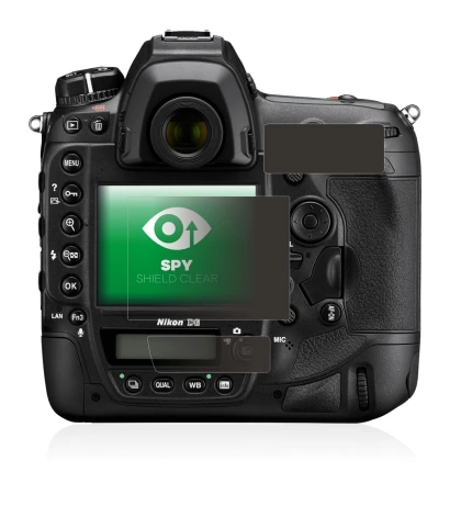 Image de l'appareil Nikon D6 avec une grande variété de protections d'écran.