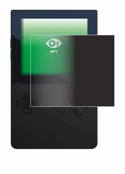 Image de l'appareil Analogue Pocket avec une grande variété de protections d'écran.