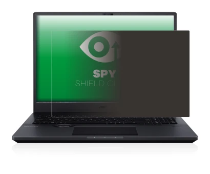 Image de l'appareil ASUS ProArt StudioBook Pro 16 OLED avec une grande variété de protections d'écran.