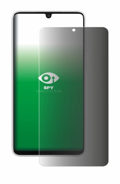 Image de l'appareil Samsung Galaxy A33 5G avec une grande variété de protections d'écran.