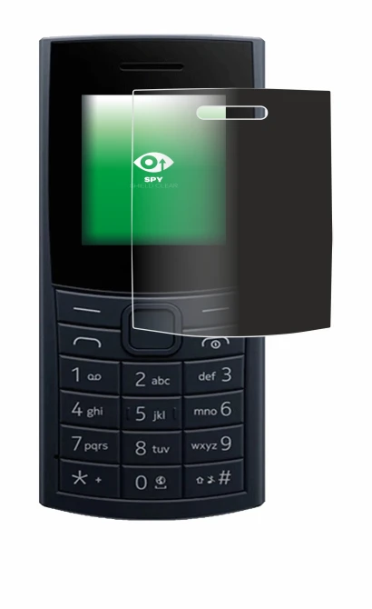 Image de l'appareil Nokia 110 4G (2023) avec une grande variété de protections d'écran.