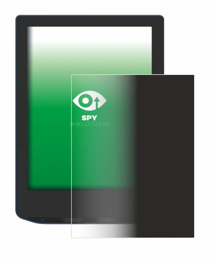 Image de l'appareil PocketBook Verse Pro avec une grande variété de protections d'écran.