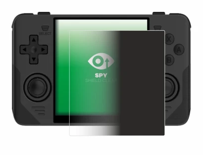 Image de l'appareil Powkiddy RGB30 avec une grande variété de protections d'écran.