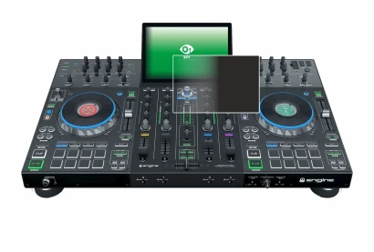 Image de l'appareil Denon DJ Prime 4+ avec une grande variété de protections d'écran.
