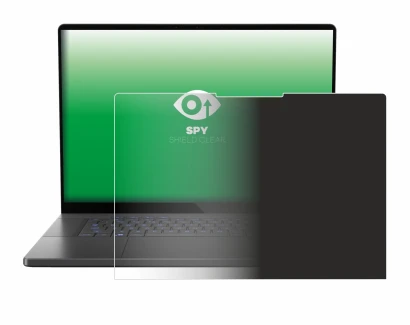 Image de l'appareil ASUS ROG Zephyrus G16 2024 avec une grande variété de protections d'écran.