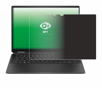 Image de l'appareil HP Spectre x360 (14-e) 2024 avec une grande variété de protections d'écran.