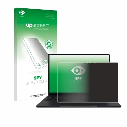 Face avant d’un emballage produit avec le logo de la marque upscreen. À côté, l’appareil ASUS ProArt PX13 est représenté avec 