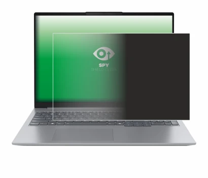 Image de l'appareil Lenovo ThinkBook 16 Gen 7 avec une grande variété de protections d'écran.