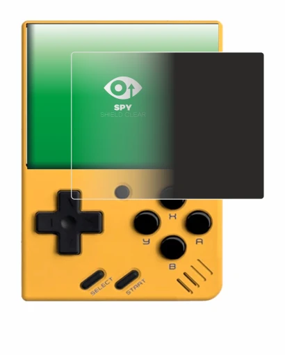 Image de l'appareil Miyoo Mini V4 avec une grande variété de protections d'écran.