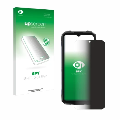 Face avant d’un emballage produit avec le logo de la marque upscreen. À côté, l’appareil Hotwav Hyper 7 Pro est représenté ave