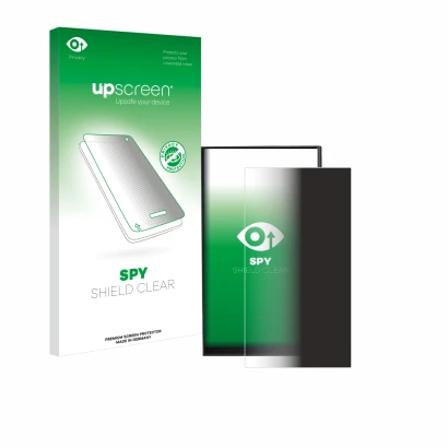 Face avant d’un emballage produit avec le logo de la marque upscreen. À côté, l’appareil iBasso DX180 est représenté avec la p