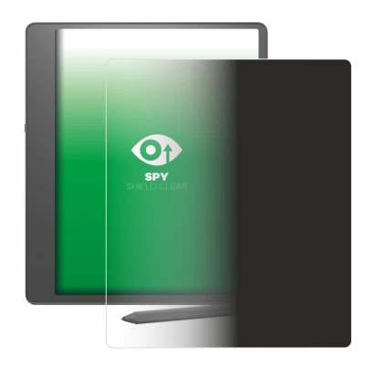 Image de l'appareil Amazon Kindle Scribe 2024 avec une grande variété de protections d'écran.