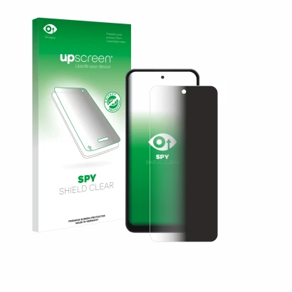 Face avant d’un emballage produit avec le logo de la marque upscreen. À côté, l’appareil Hotwav Note 13 Max est représenté ave