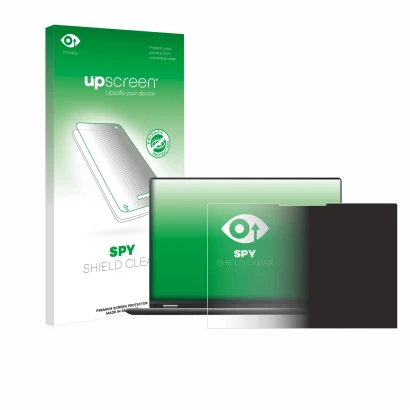 Face avant d’un emballage produit avec le logo de la marque upscreen. À côté, l’appareil ASUS Vivobook S 16 Flip TP3607SA-RJ02