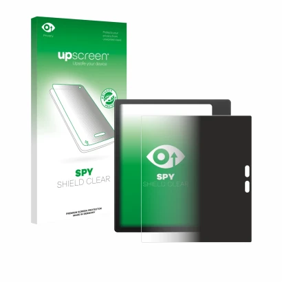Face avant d’un emballage produit avec le logo de la marque upscreen. À côté, l’appareil Boox Go Color 7 Gen II est représenté